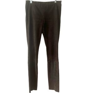 Stouls Women's Brown Lambskin‎ Suede Pants in Size M